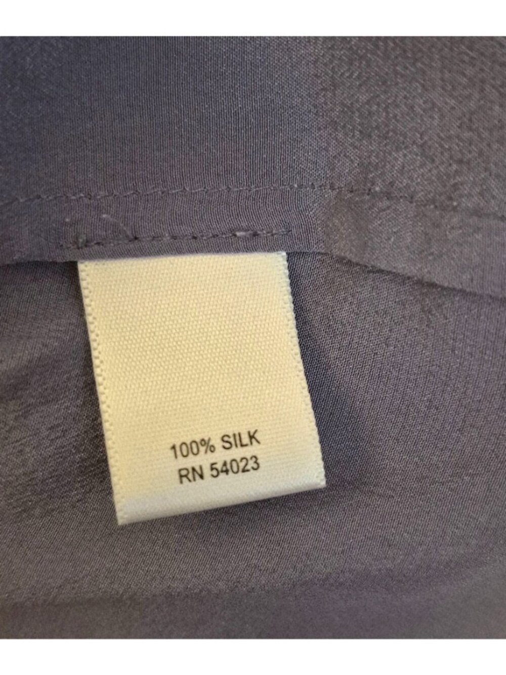 Banana Republic 100% Silk Lavender Short Flutter Sleeve Ruffled Blouse Sz S EUC - Picture 8 of 8